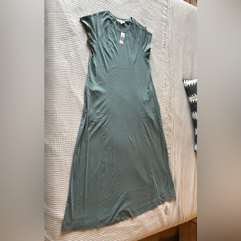New! Green Loft Maxi Dress with pockets
